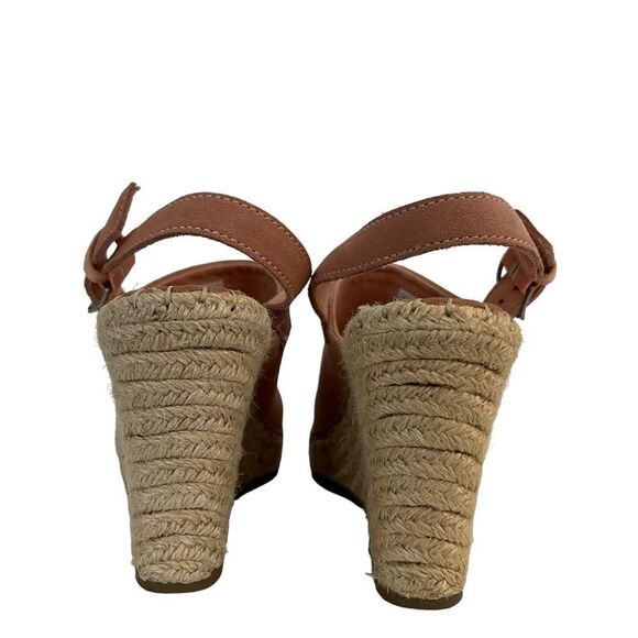 Toms Women's Blush Pink Suede Espadrille Wedge Sandal - Picture 5 of 11